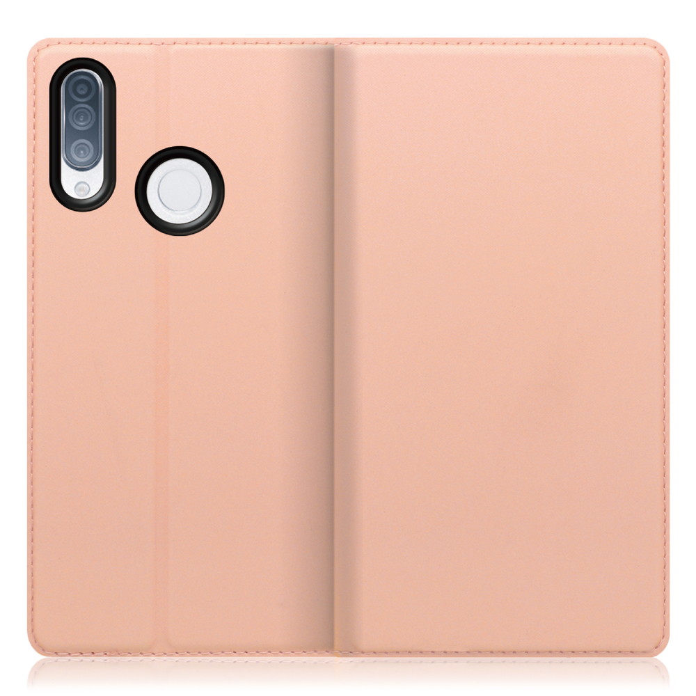 LOOF SKIN SLIM TONE e20 用 [アンバーローズ] 薄い 軽量 手帳型ケース カード収納 幅広ポケット ベルトなし