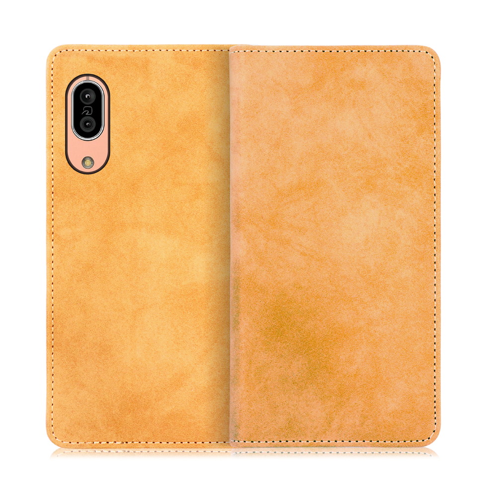 LooCo Official Shop LOOF VINTAGE AQUOS sense3 sense3 lite sense3  basic SHV45 SH-02M SH-RM12 SHV48用 [キャメル] ヴィンテージカラー シンプル 手帳型ケース  カード収納 幅広ポケット ベルトなし
