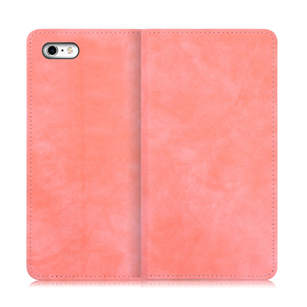 Looco Official Shop Loof Vintage Iphone 6 6s用 ピンク ヴィンテージカラー シンプル 手帳型ケース カード収納 幅広ポケット ベルトなし