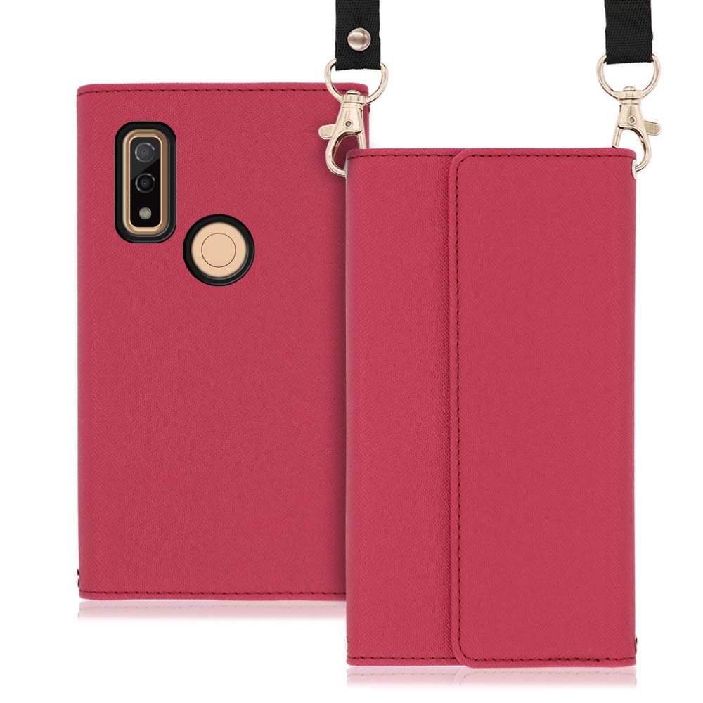 LOOF Strap Series arrows We 用 [ダスティローズ] 両手が使える ネックストラップ ショルダー ロングストラップ付きケース カード収納 幅広ポケット