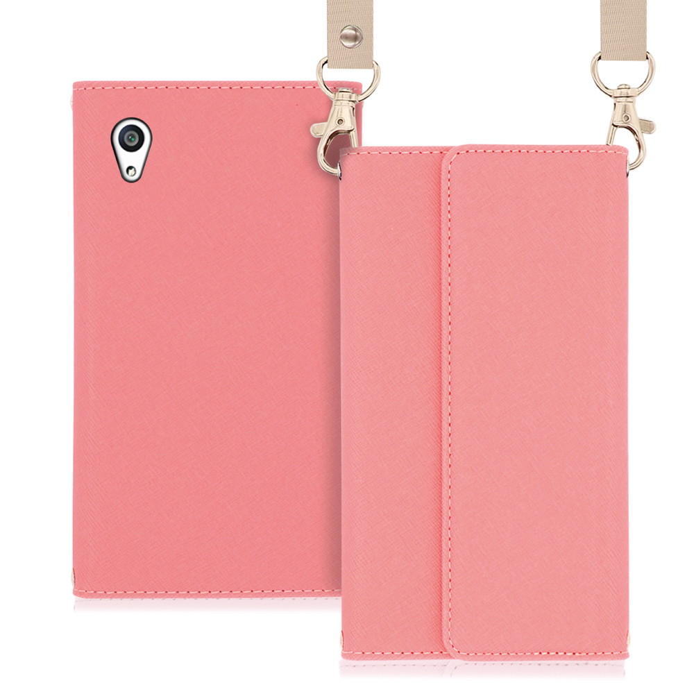 Looco Official Shop Loof Strap Xperia Z5 Premium So 03h 用 ピンク 両手が使える ネックストラップ ショルダー ロングストラップ付きケース カード収納 幅広ポケット Looco Official Shop Loof Strap Xperia Z5 Premium So 03h 用 ピンク 両手が使える ネックストラップ ショルダー ロングストラップ付きケース カード収納 幅広ポケット