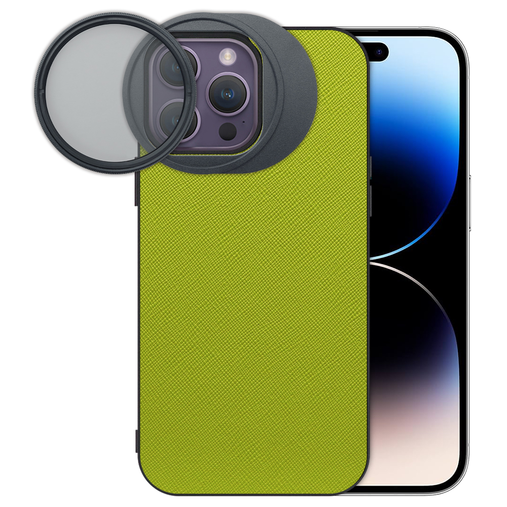 LOOF iPhone 14 Pro Max 専用 カメラレンズフィルター対応ケース [端末保護ケース＆PLフィルター付属 / 52mm規格対応]
