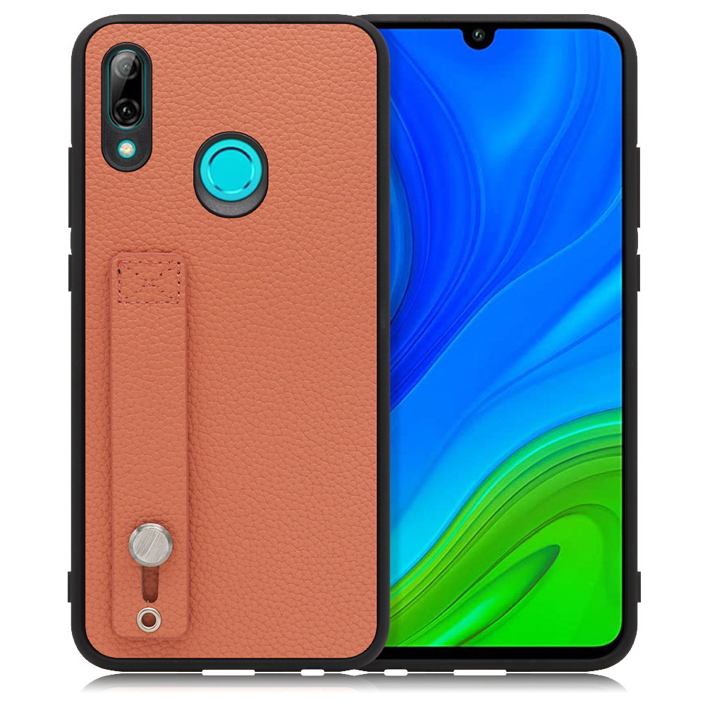 LOOF HOLD-SHELL HUAWEI nova lite 3 / POT-LX2J 用 [フラミンゴ] 薄い 軽量 背面 本革 ケース 固定 ベルト カバー シンプル スマホケース スマホカバー