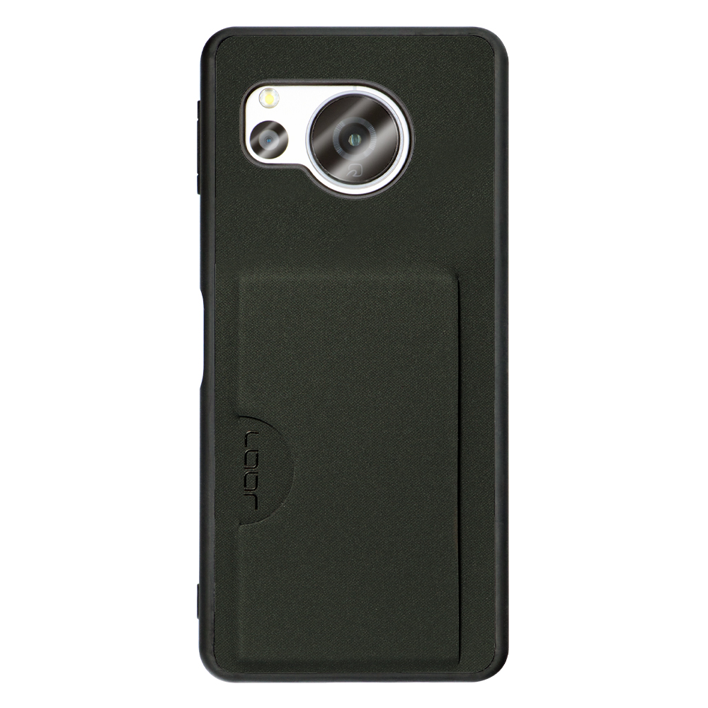 LOOF SKIN SLIM-SLOT AQUOS sense8 アクオス 用 [エバーグリーン] 背面 ケース スマホケース スマホカバー 背面カード 収納付き 薄い ポケット カード収納