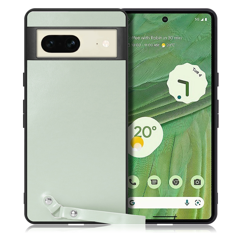 LOOF MACARON-SHELL Series Google Pixel 7 用 [アイスグリーン] 背面 ケース ハードカバー ハードケース スマホケース ストラップホール ストラップ ストラップ付き 落下防止