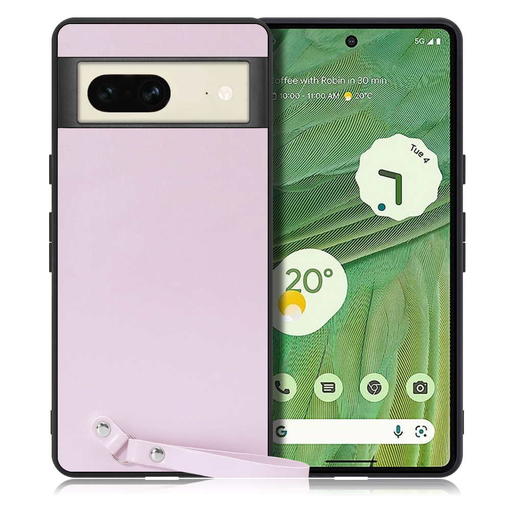 LOOF MACARON-SHELL Series Google Pixel 7 用 [ブルーベリーパープル] 背面 ケース ハードカバー ハードケース スマホケース ストラップホール ストラップ ストラップ付き 落下防止