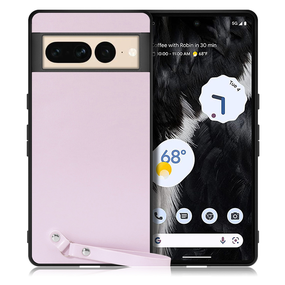 LOOF MACARON-SHELL Series Google Pixel 7 Pro 用 [ブルーベリーパープル] 背面 ケース ハードカバー ハードケース スマホケース ストラップホール ストラップ ストラップ付き 落下防止