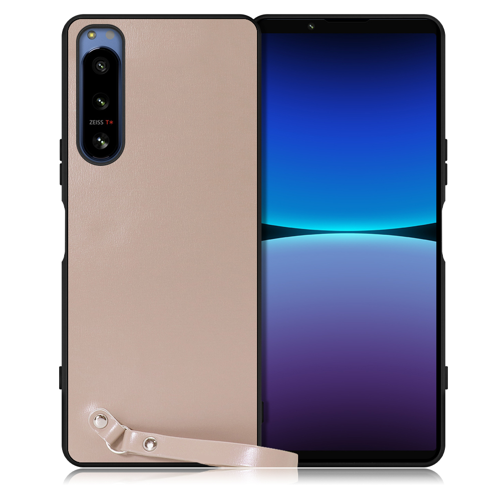 LOOF MACARON-SHELL Series Xperia 5 IV SO-54C / SOG09 用 [モンブランキャメル] 背面 ケース ハードカバー ハードケース スマホケース ストラップホール ストラップ ストラップ付き 落下防止