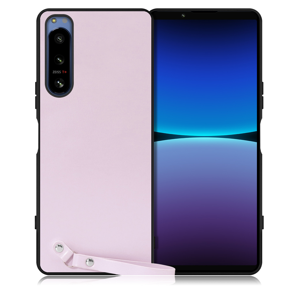 LOOF MACARON-SHELL Series Xperia 5 IV SO-54C / SOG09 用 [ブルーベリーパープル] 背面 ケース ハードカバー ハードケース スマホケース ストラップホール ストラップ ストラップ付き 落下防止