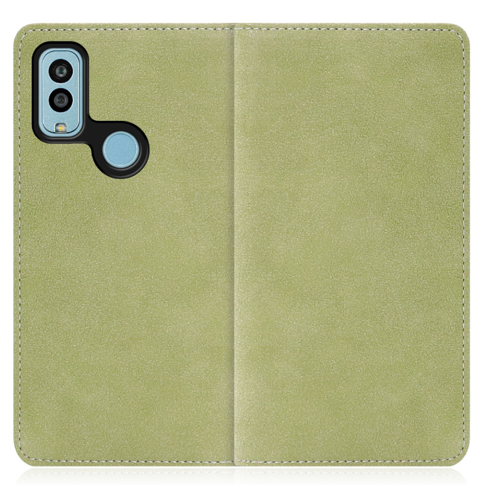 LOOF SIKI  Android One S9 / DIGNO SANGA edition / S9-KC / KC-S304 用 [サマーグリーン] ケース カバー 手帳型 手帳型ケース スマホケース カード収納 ベルトなし マグネットなし カードホルダー スタンド