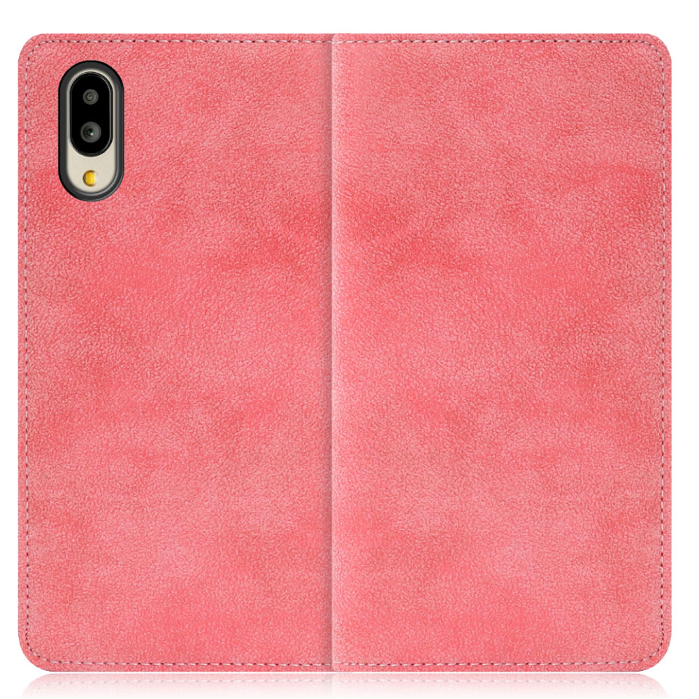 LOOF SIKI Series AQUOS シンプルスマホ6 / BASIO active / SHG09 用 [スプリングピンク] ケース カバー 手帳型 手帳型ケース スマホケース カード収納 ベルトなし マグネットなし カードホルダー スタンド