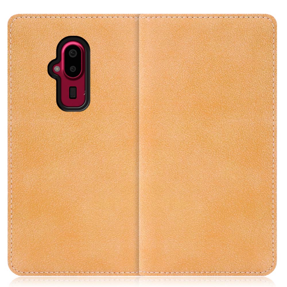 LOOF SIKI Series FUJITSU らくらくスマートフォン F-52B 用 [オータムブラウン] ケース カバー 手帳型 手帳型ケース スマホケース カード収納 ベルトなし マグネットなし カードホルダー スタンド