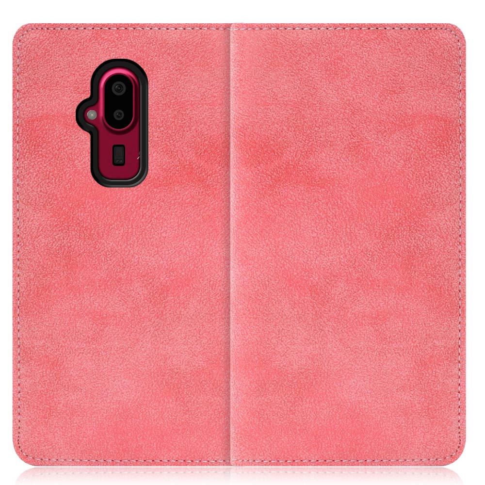 LOOF SIKI Series FUJITSU らくらくスマートフォン F-52B 用 [スプリングピンク] ケース カバー 手帳型 手帳型ケース スマホケース カード収納 ベルトなし マグネットなし カードホルダー スタンド