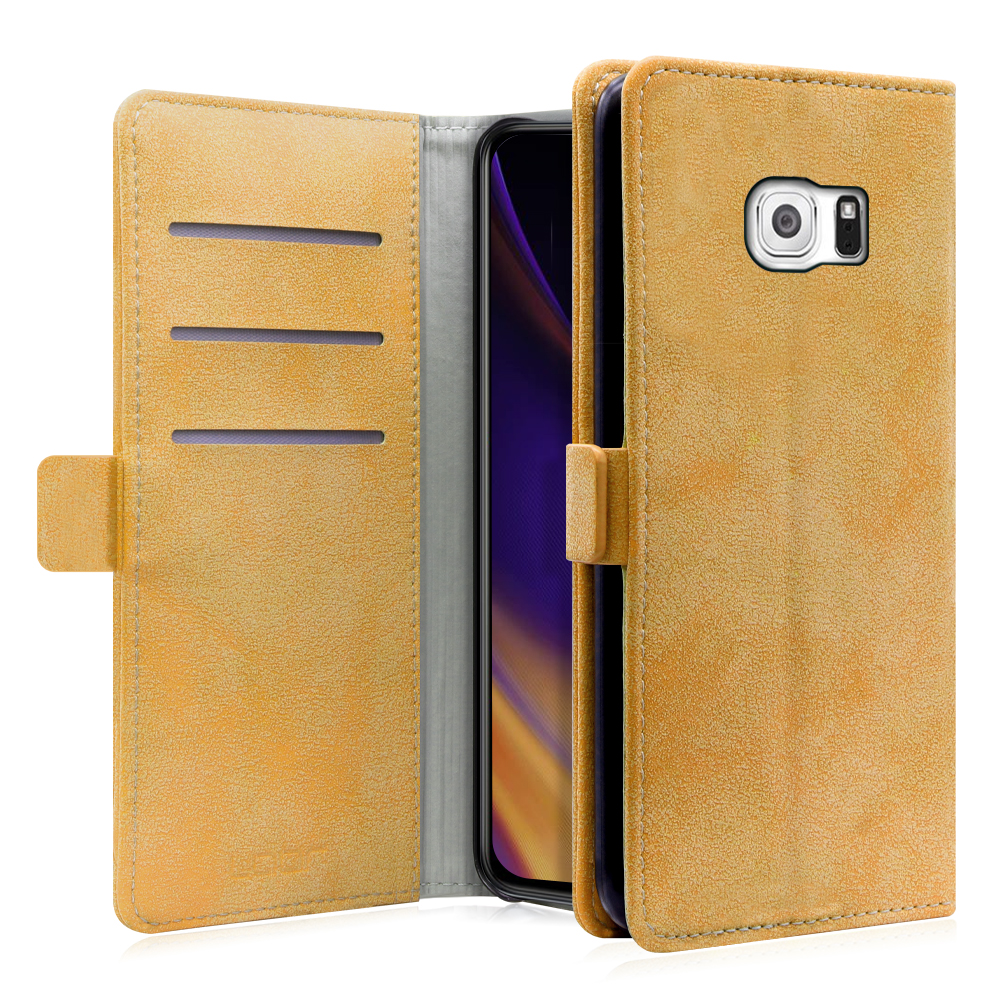 LooCo Official Shop LOOF SIKI-MAG Series Galaxy S6 SC-05G ギャラクシー 用  [オータムブラウン] ケース カバー 手帳型 手帳型ケース スマホケース 手帳型スマホケース カード収納 ベルト付き マグネット付き カードホルダー  スタンド シンプル ブランド おしゃれ