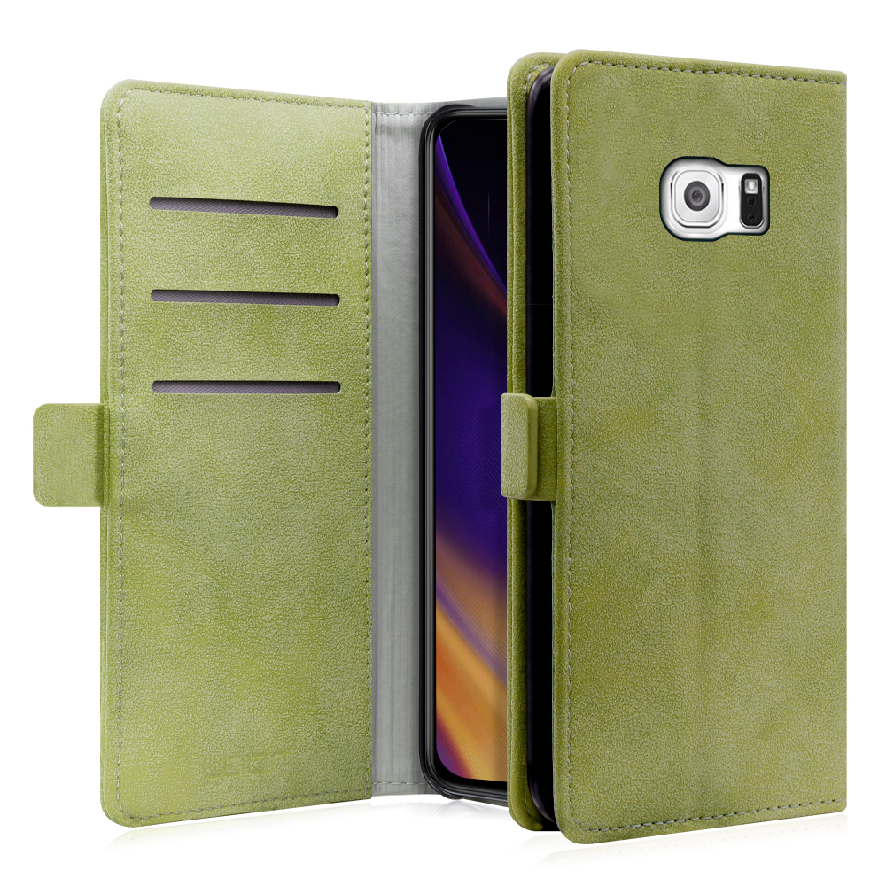 LooCo Official Shop LOOF SIKI-MAG Series Galaxy S6 SC-05G ギャラクシー 用  [サマーグリーン] ケース カバー 手帳型 手帳型ケース スマホケース 手帳型スマホケース カード収納 ベルト付き マグネット付き カードホルダー  スタンド シンプル ブランド おしゃれ