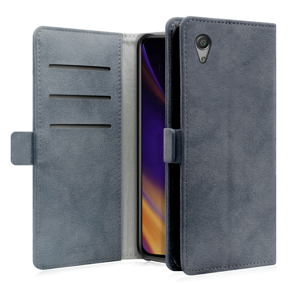 LooCo Official Shop LOOF SIKI-MAG Series Xperia X Performance SO-04H  SOV33 エクスペリア 用 [ウィンターブルー] ケース カバー 手帳型 手帳型ケース スマホケース 手帳型スマホケース カード収納 ベルト付き  マグネット付き カードホルダー スタンド シンプル ...