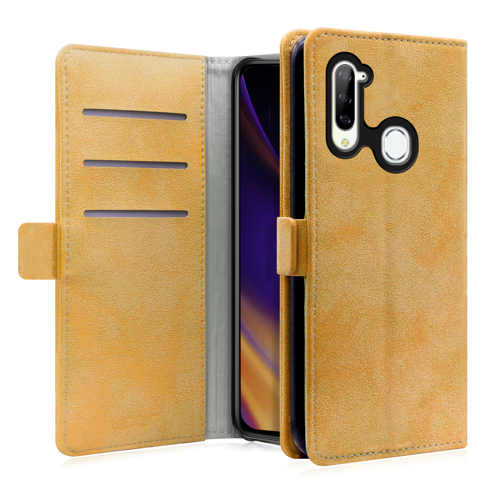LOOF SIKI-MAG Series ZTE Libero 5G 用 [オータムブラウン] ケース カバー 手帳型 手帳型ケース スマホケース 手帳型スマホケース カード収納 ベルト付き マグネット付き カードホルダー スタンド シンプル ブランド おしゃれ