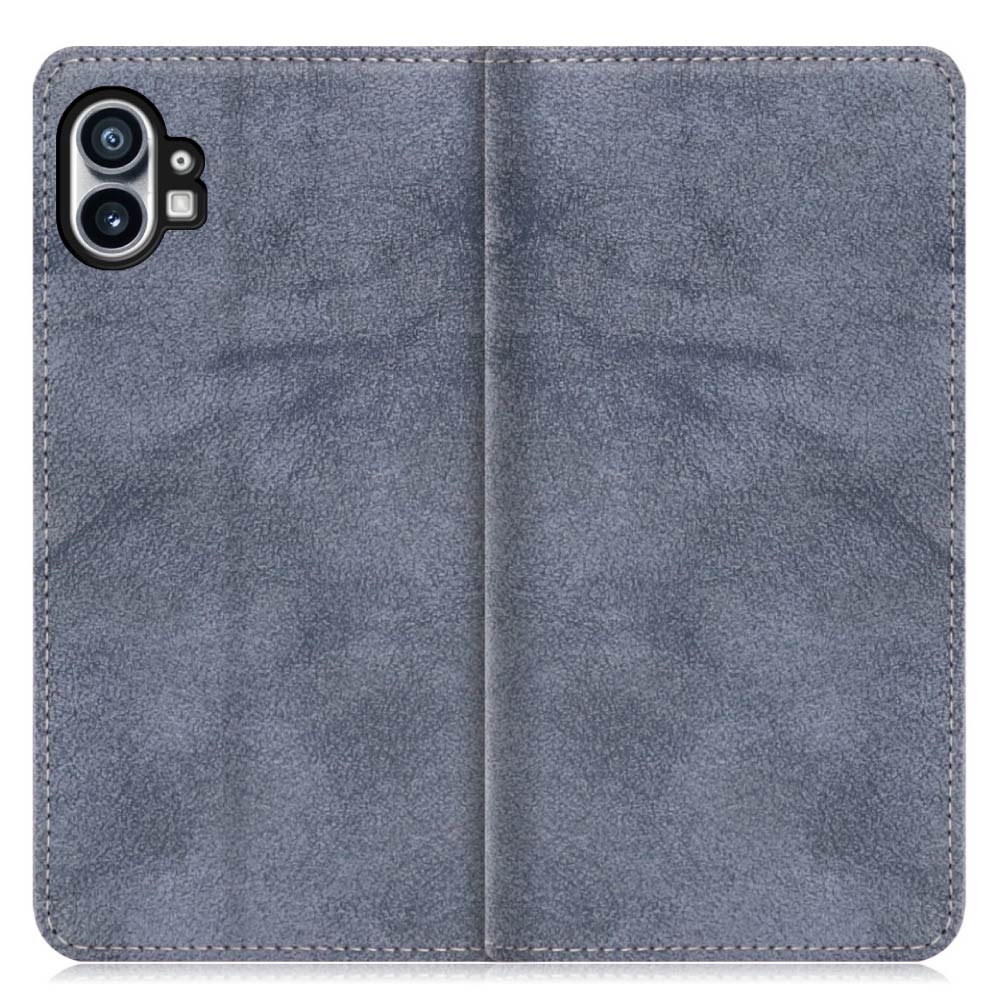 LOOF SIKI Series Nothing Phone (1) 用 [ウィンターブルー] ケース カバー 手帳型 手帳型ケース スマホケース カード収納 ベルトなし マグネットなし カードホルダー スタンド