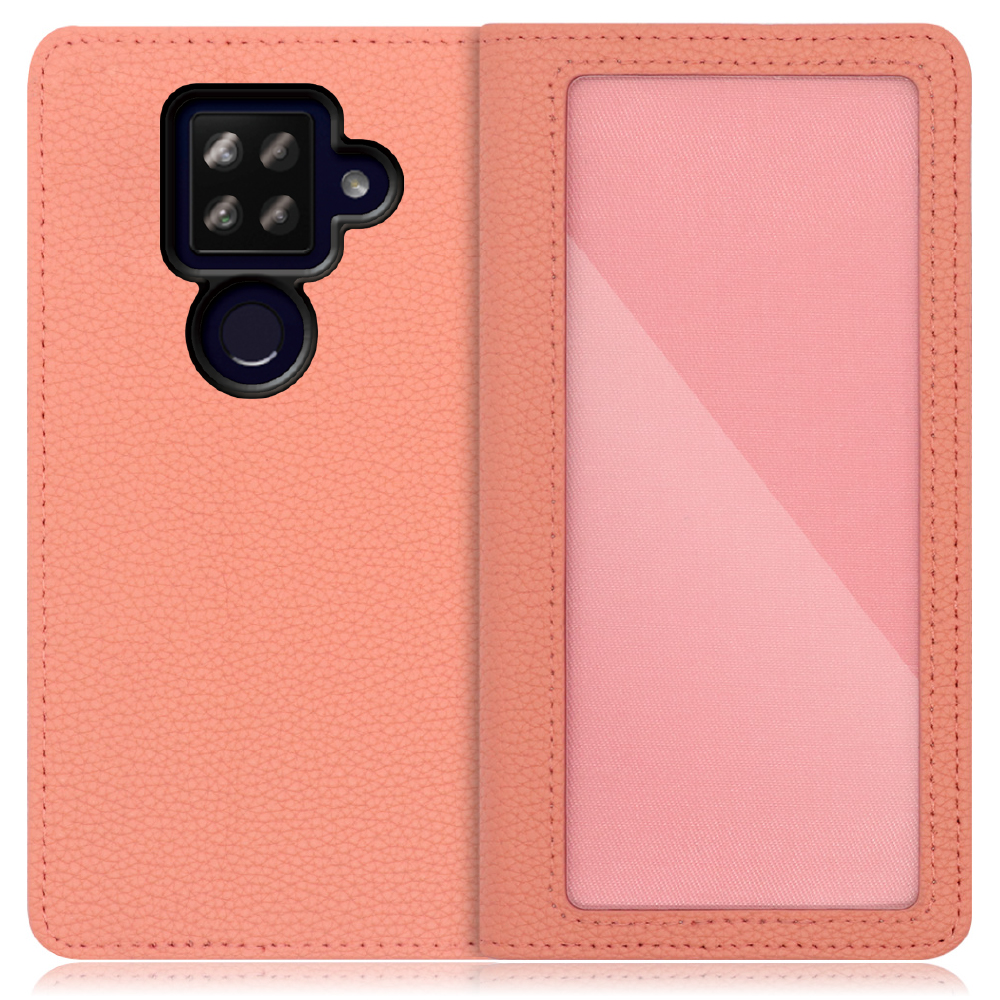 LOOF Index Series AQUOS sense4 plus 用 [フラミンゴ] ケース カバー 手帳型 本革 手帳型ケース スマホケース ブック型 手帳型カバー カードポケット カード収納 写真ホルダー