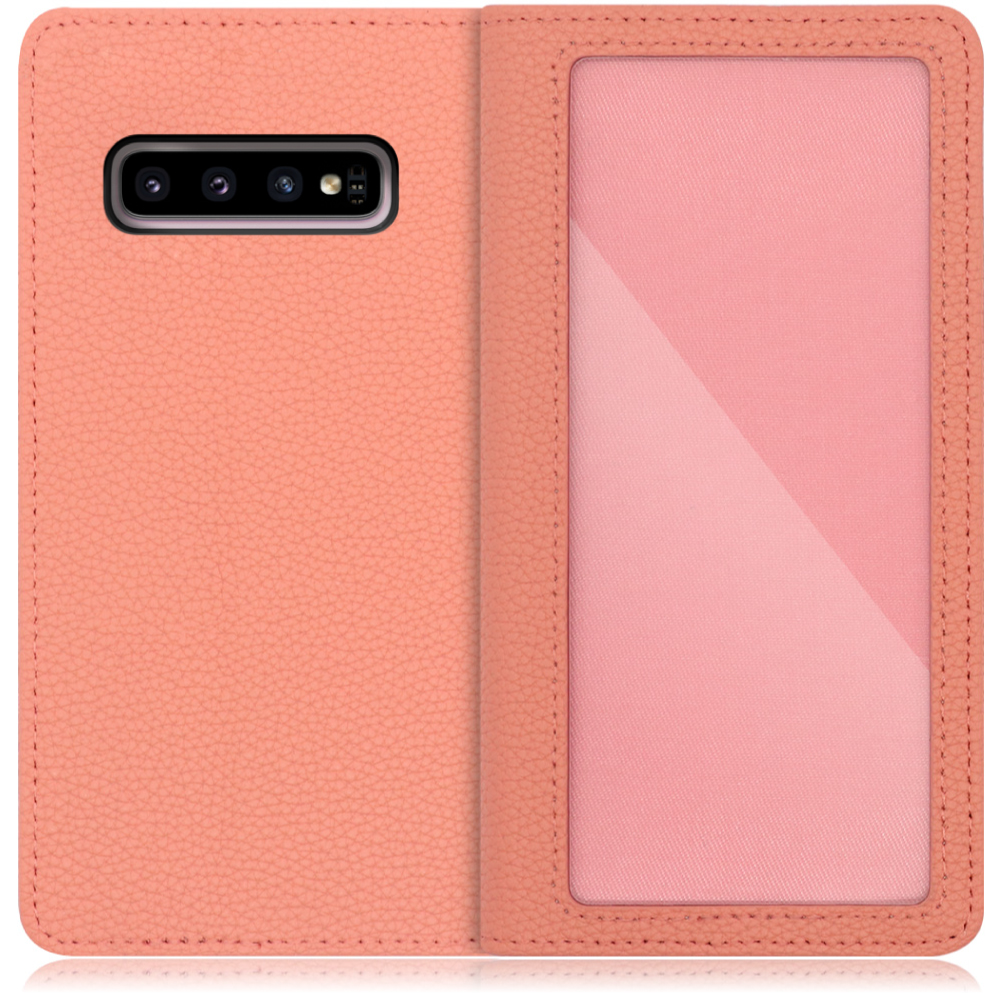 LOOF Index Series Galaxy S10 / SC-03L / SCV41 用 [フラミンゴ] ケース カバー 手帳型 本革 手帳型ケース スマホケース ブック型 手帳型カバー カードポケット カード収納 写真ホルダー