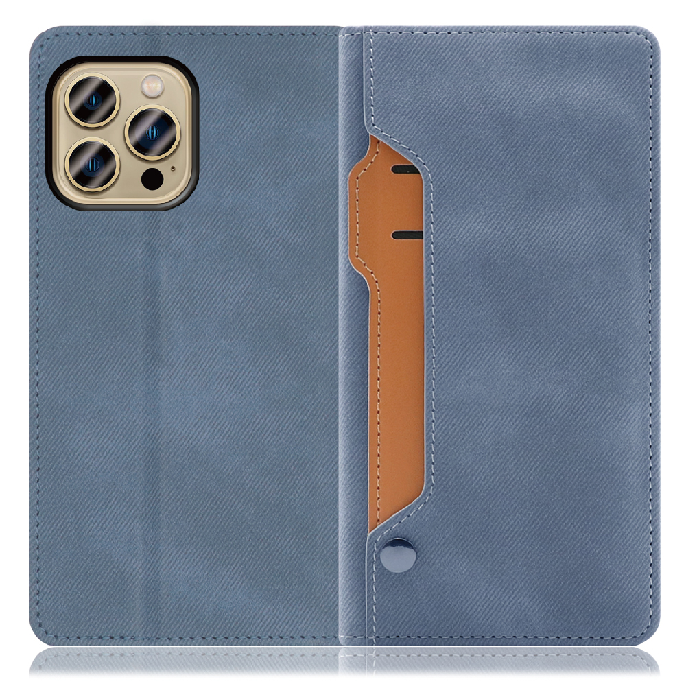 LOOF Storage  iPhone 13 Pro Max [ホエールブルー] カバー 手帳型 手帳型ケース カード収納 ベルトなし マグネットなし カードホルダー スタンド