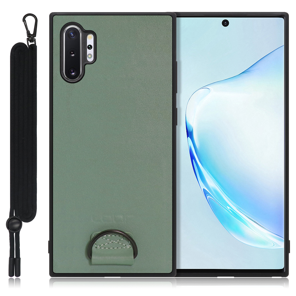 Looco Official Shop Loof Strap Shell Galaxy Note10 Sc 01m Scv45用 ホーリーグリーン カバー スマホケース 軽い 薄い ハードケース ストラップホール シンプル レディース メンズ 首掛けストラップ ネックストラップ 取り外し式 取り外し可能 首かけ 観戦 耐
