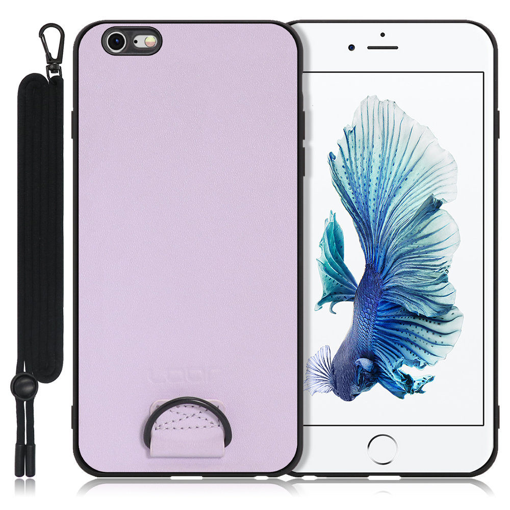 Looco Official Shop Loof Strap Shell Iphone 6 Plus 6s Plus用 ラベンダーパープル カバー スマホケース 軽い 薄い ハードケース ストラップホール シンプル レディース メンズ 首掛けストラップ ネックストラップ 取り外し式 取り外し可能 首かけ 観戦 耐衝撃