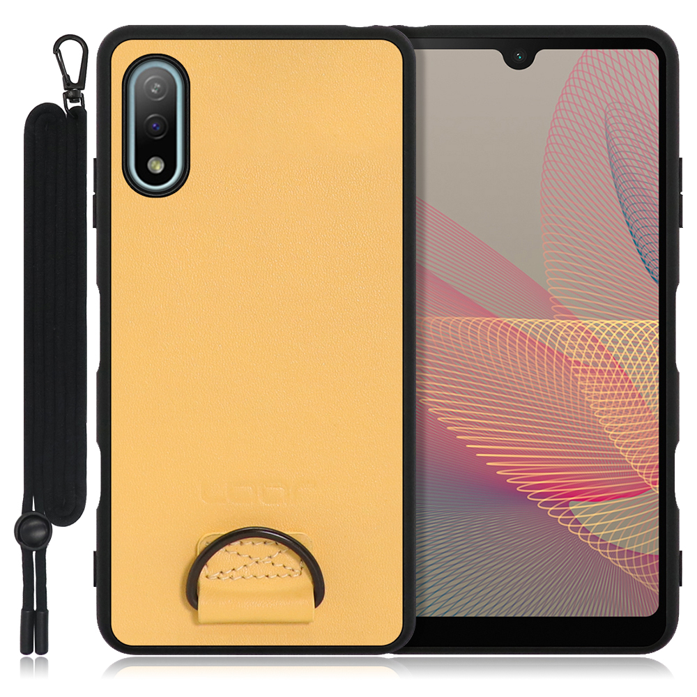 Looco Official Shop Loof Strap Shell Xperia Ace Ii So 41b用 イエローベージュ カバー スマホケース 軽い 薄い ハードケース ストラップホール シンプル レディース メンズ 首掛けストラップ ネックストラップ 取り外し式 取り外し可能 首かけ 観戦 耐衝撃 落下
