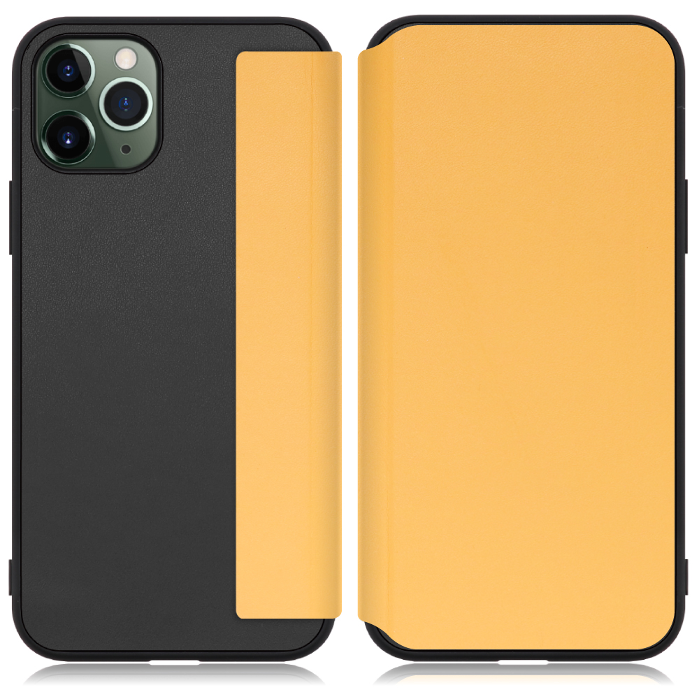 LOOF SLIM-FIT Series iPhone 11 Pro 用 [メープルオレンジ] 手帳型ケース 携帯ケース 背面 ケース カバー ハードケース 背面カバー ストラップホール ブランド 人気 マグネット無し 薄い 軽い カード収納 撥水加工 コンパクト シンプル レディース メンズ