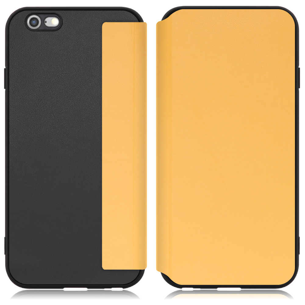 LOOF SLIM-FIT Series iPhone 6 / 6s 用 [メープルオレンジ] 手帳型ケース 携帯ケース 背面 ケース カバー ハードケース 背面カバー ストラップホール ブランド 人気 マグネット無し 薄い 軽い カード収納 撥水加工 コンパクト シンプル レディース メンズ
