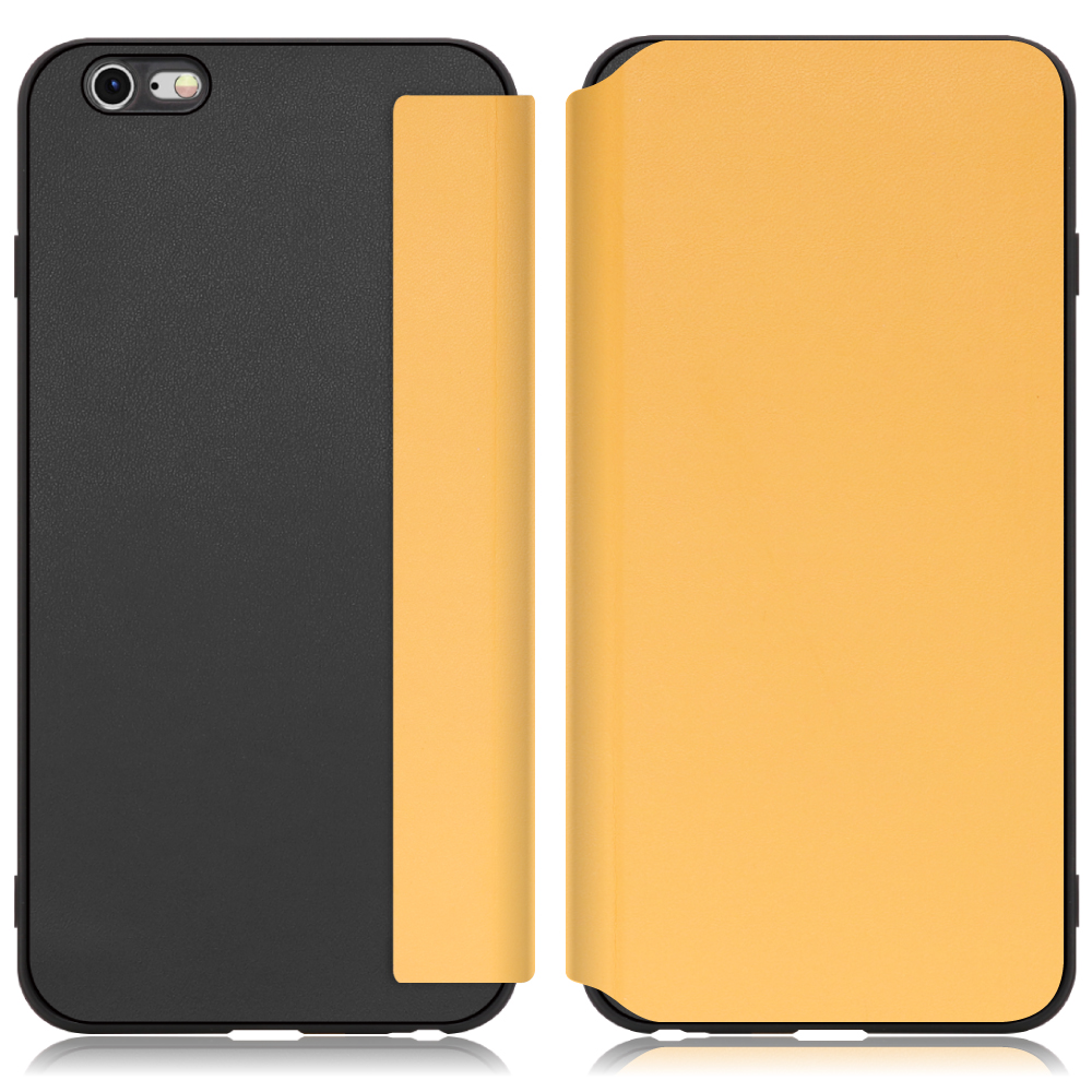 LooCo Official Shop / LOOF SLIM-FIT Series iPhone 6 Plus / 6s Plus 用  [メープルオレンジ] 手帳型ケース 携帯ケース 背面 ケース カバー ハードケース 背面カバー ストラップホール ブランド 人気 マグネット無し 薄い  軽い カード収納 撥水加工 コンパクト シンプル
