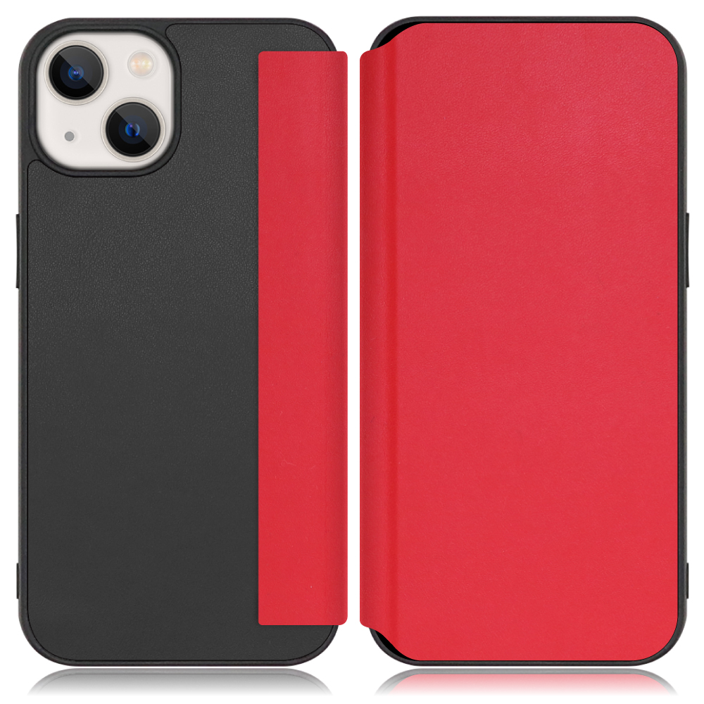 Looco Official Shop Loof Slim Fit Iphone 13 用 スカーレット 手帳型ケース 携帯ケース 背面 ケース カバー ハードケース 背面カバー ストラップホール ブランド 人気 マグネット無し 薄い 軽い カード収納 撥水加工 コンパクト シンプル レディース メンズ