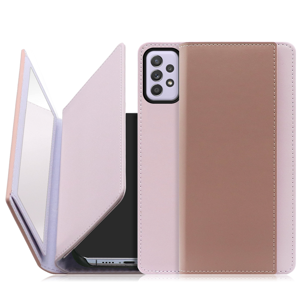 Galaxy A52 SC-53B ミラーケース 手帳型 パープル - 2