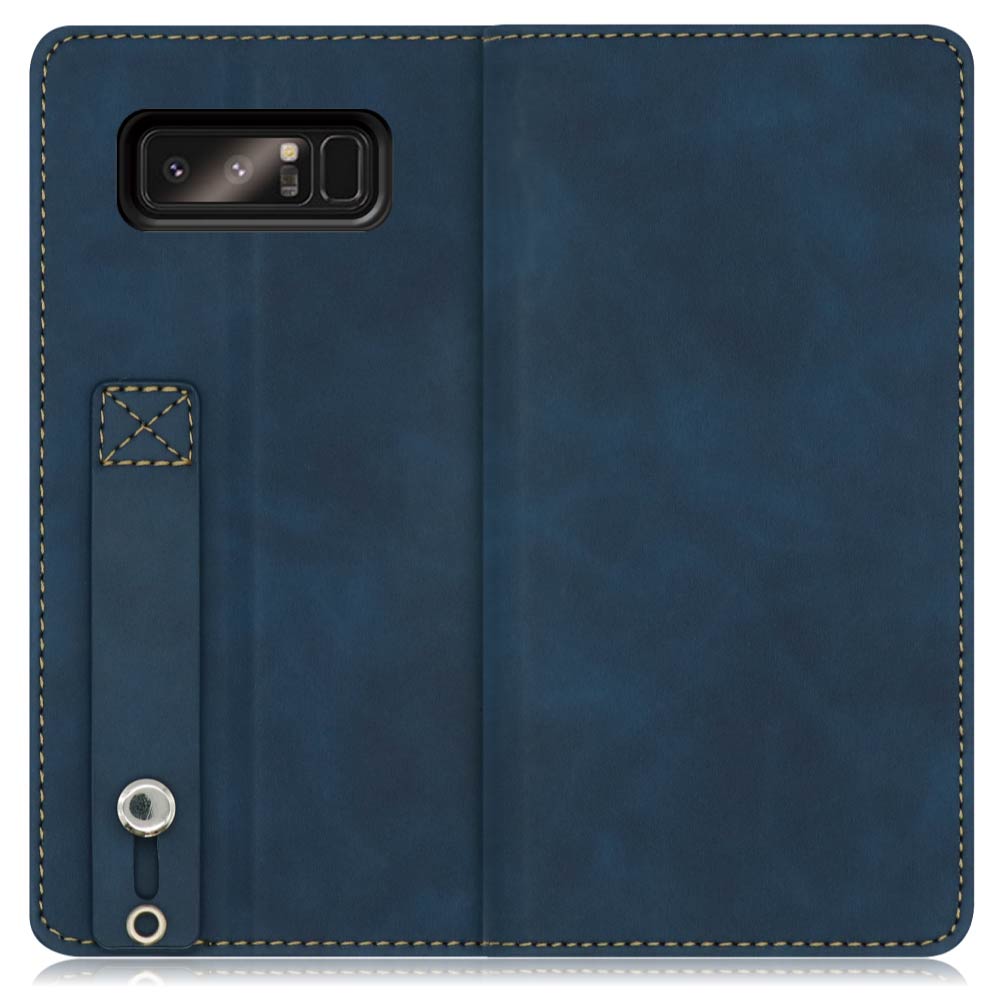 LOOF HOLD-LITE Series Galaxy Note8 / SC-01K / SCV37 用 [ラベンダー] ケース カバー スマホケース 手帳型ケース 片手操作補助ベルト 薄型 大容量カード収納