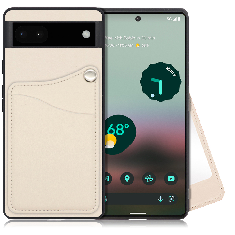 LOOF MODULE-MIRROR Series Google Pixel 6a 用 [ホワイトリリー] スマホケース ハードケース ミラー 鏡 キャッシュレス FeliCa対応 スマート決済 かざすだけ