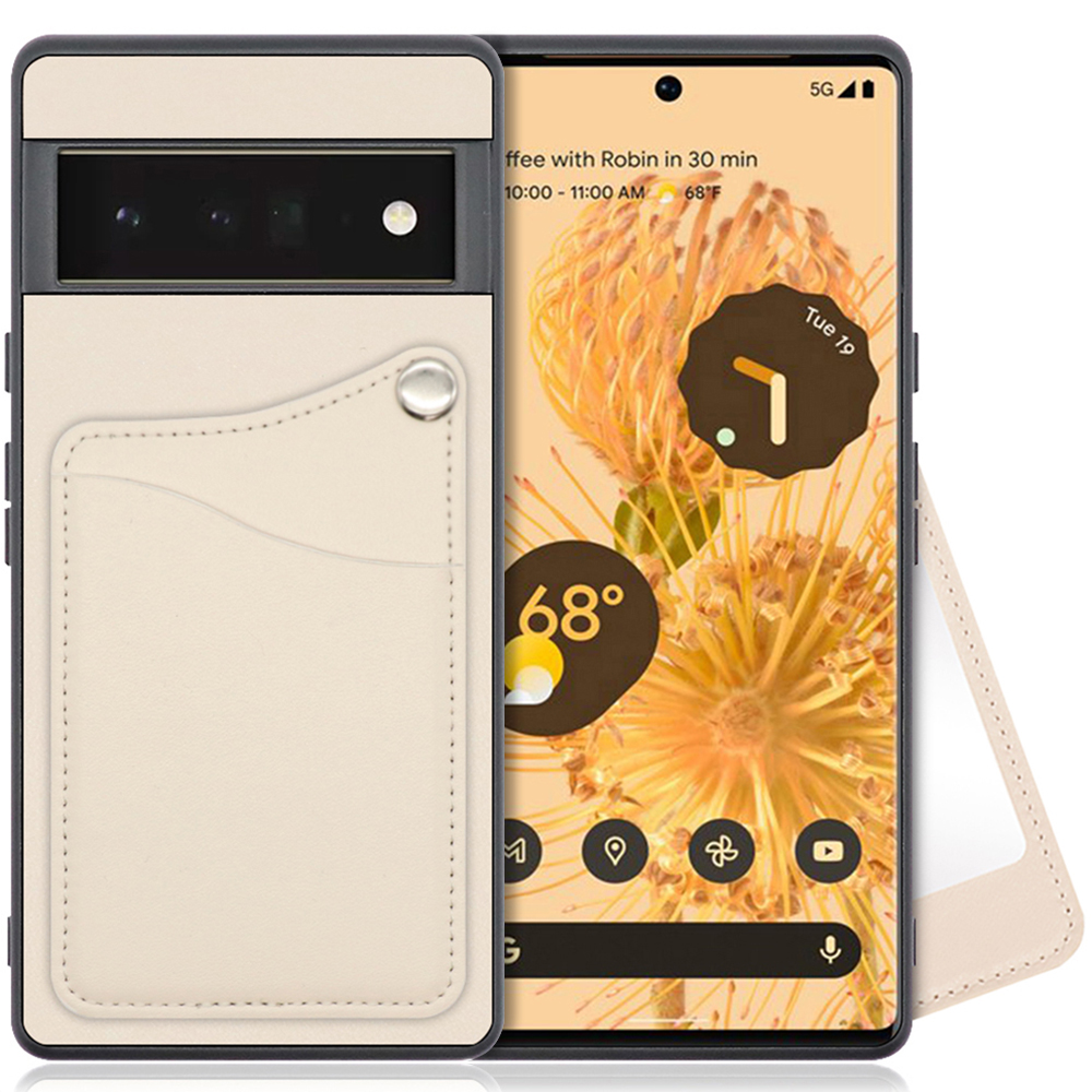 LOOF MODULE-MIRROR Series Google Pixel 6 Pro 用 [ホワイトリリー] スマホケース ハードケース ミラー 鏡 キャッシュレス FeliCa対応 スマート決済 かざすだけ