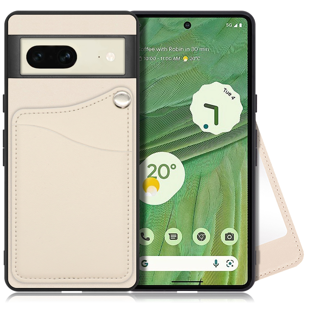 LOOF MODULE-MIRROR Series Google Pixel 7 用 [ホワイトリリー] 背面 ケース スマホケース ハードケース ミラー 鏡 キャッシュレス FeliCa対応 スマート決済 かざすだけ