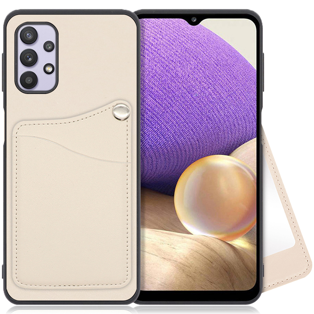 LooCo Official Shop LOOF MODULE-MIRROR Series Galaxy A32 5G SCG08 用  [ホワイトリリー] スマホケース ハードケース ミラー 鏡 キャッシュレス FeliCa対応 スマート決済 かざすだけ