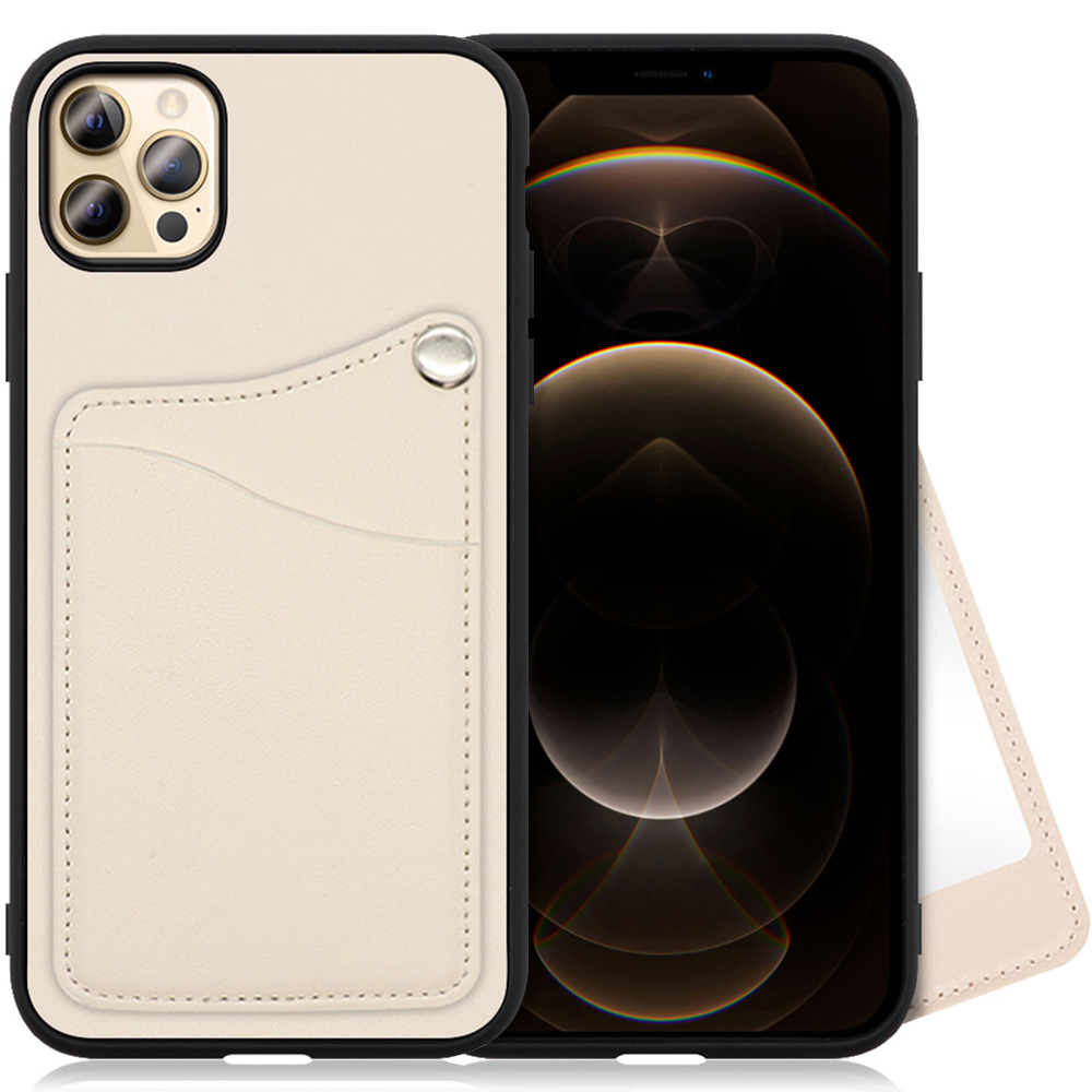 LOOF MODULE-MIRROR Series iPhone 12 Pro Max 用 [ホワイトリリー] スマホケース ハードケース ミラー 鏡 キャッシュレス FeliCa対応 スマート決済 かざすだけ