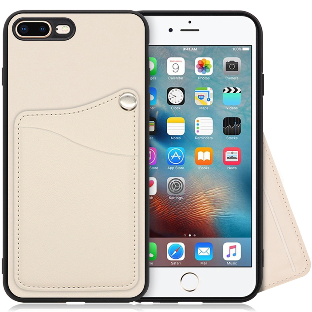 LOOF MODULE-CARD Series iPhone 7 Plus / 8 Plus 用 [ホワイトリリー] スマホケース ハードケース カード収納 ポケット キャッシュレス FeliCa対応 スマート決済 かざすだけ