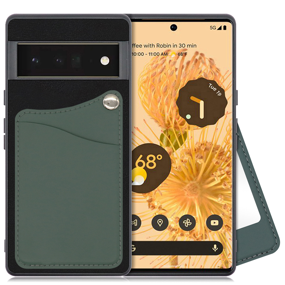 LOOF MODULE-MIRROR BICOLOR Series Google Pixel 6 Pro 用 [スレートグリーン] スマホケース ハードケース ミラー 鏡 キャッシュレス FeliCa対応 スマート決済 かざすだけ