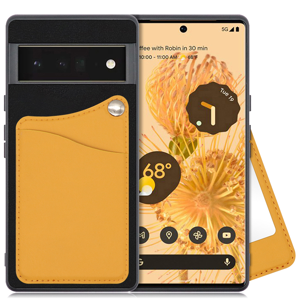 LOOF MODULE-MIRROR BICOLOR Series Google Pixel 6 Pro 用 [メープルオレンジ] スマホケース ハードケース ミラー 鏡 キャッシュレス FeliCa対応 スマート決済 かざすだけ