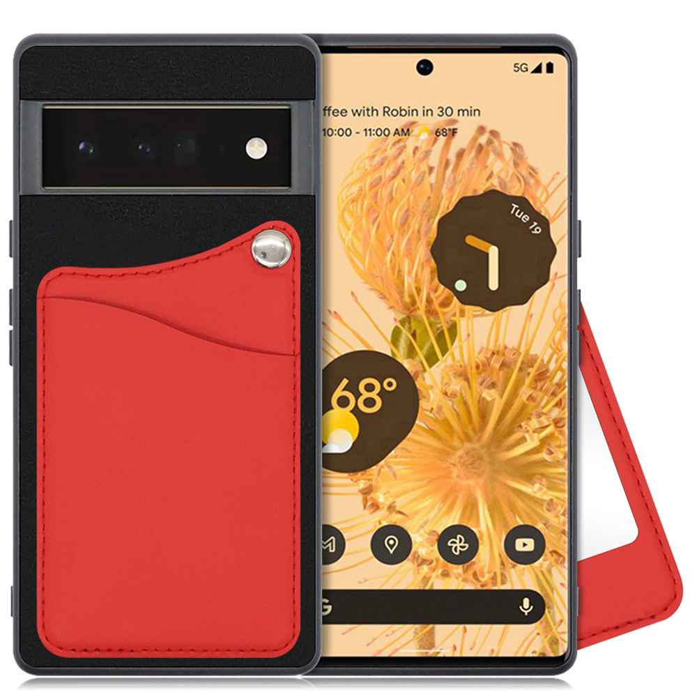 LOOF MODULE-MIRROR BICOLOR Series Google Pixel 6 Pro 用 [スカーレット] スマホケース ハードケース ミラー 鏡 キャッシュレス FeliCa対応 スマート決済 かざすだけ