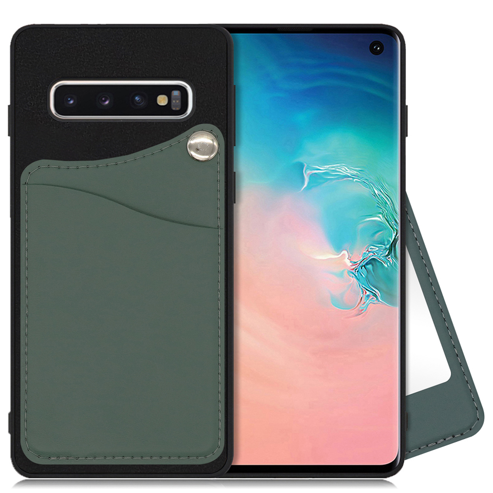 LOOF MODULE-MIRROR BICOLOR Series Galaxy S10 / SC-03L / SCV41 用 [スレートグリーン] スマホケース ハードケース ミラー 鏡 キャッシュレス FeliCa対応 スマート決済 かざすだけ