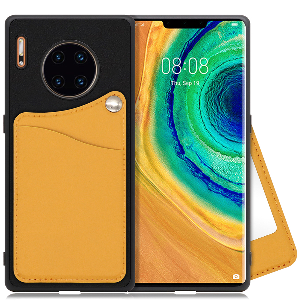 LOOF MODULE-MIRROR BICOLOR Series HUAWEI Mate 30 Pro 5G 用 [メープルオレンジ] スマホケース ハードケース ミラー 鏡 キャッシュレス FeliCa対応 スマート決済 かざすだけ