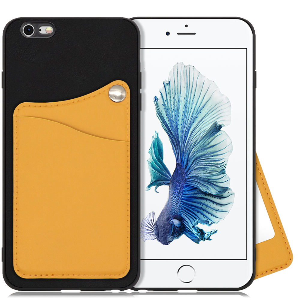 LOOF MODULE-MIRROR BICOLOR Series iPhone 6 Plus / 6s Plus 用 [メープルオレンジ] スマホケース ハードケース ミラー 鏡 キャッシュレス FeliCa対応 スマート決済 かざすだけ