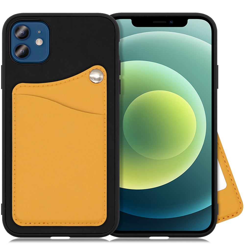 LOOF MODULE-MIRROR BICOLOR Series iPhone 12 / 12 Pro 用 [メープルオレンジ] スマホケース ハードケース ミラー 鏡 キャッシュレス FeliCa対応 スマート決済 かざすだけ