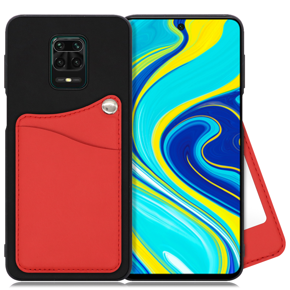 LOOF MODULE-MIRROR BICOLOR Series Xiaomi Redmi Note 9S 用 [スカーレット] スマホケース ハードケース ミラー 鏡 キャッシュレス FeliCa対応 スマート決済 かざすだけ