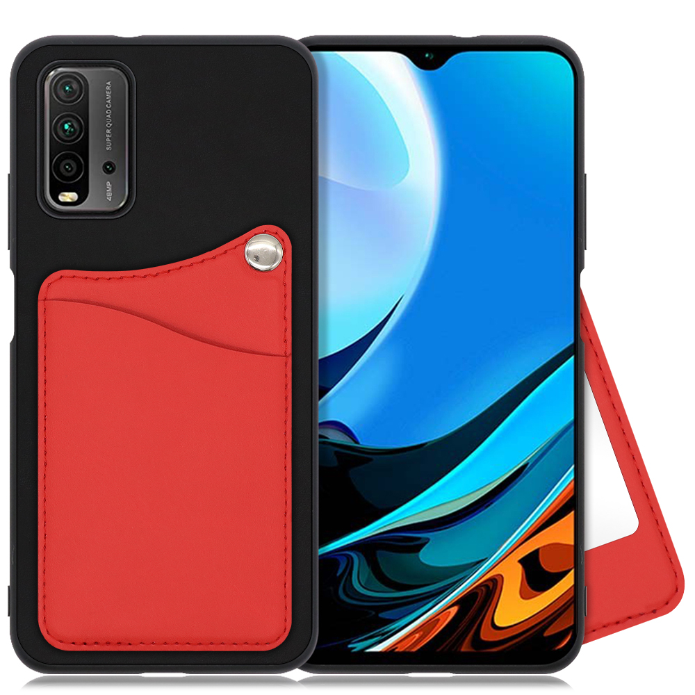 LOOF MODULE-MIRROR BICOLOR Series Xiaomi Redmi 9T 用 [スカーレット] スマホケース ハードケース ミラー 鏡 キャッシュレス FeliCa対応 スマート決済 かざすだけ