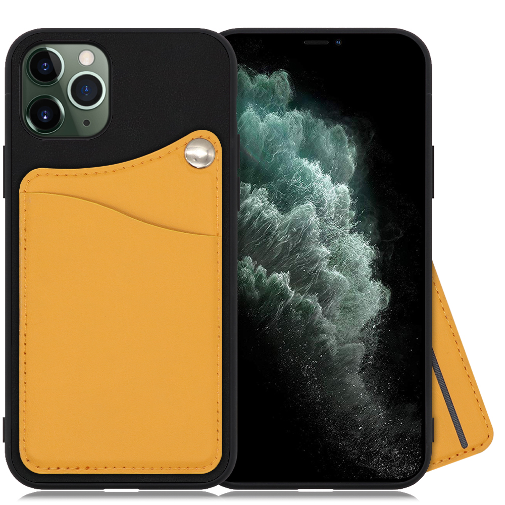 LOOF MODULE-CARD BICOLOR Series iPhone 11 Pro 用 [メープルオレンジ] スマホケース ハードケース カード収納 ポケット キャッシュレス FeliCa対応 スマート決済 かざすだけ